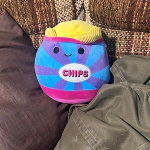 Blue and Pink Smiling Plush Toy
